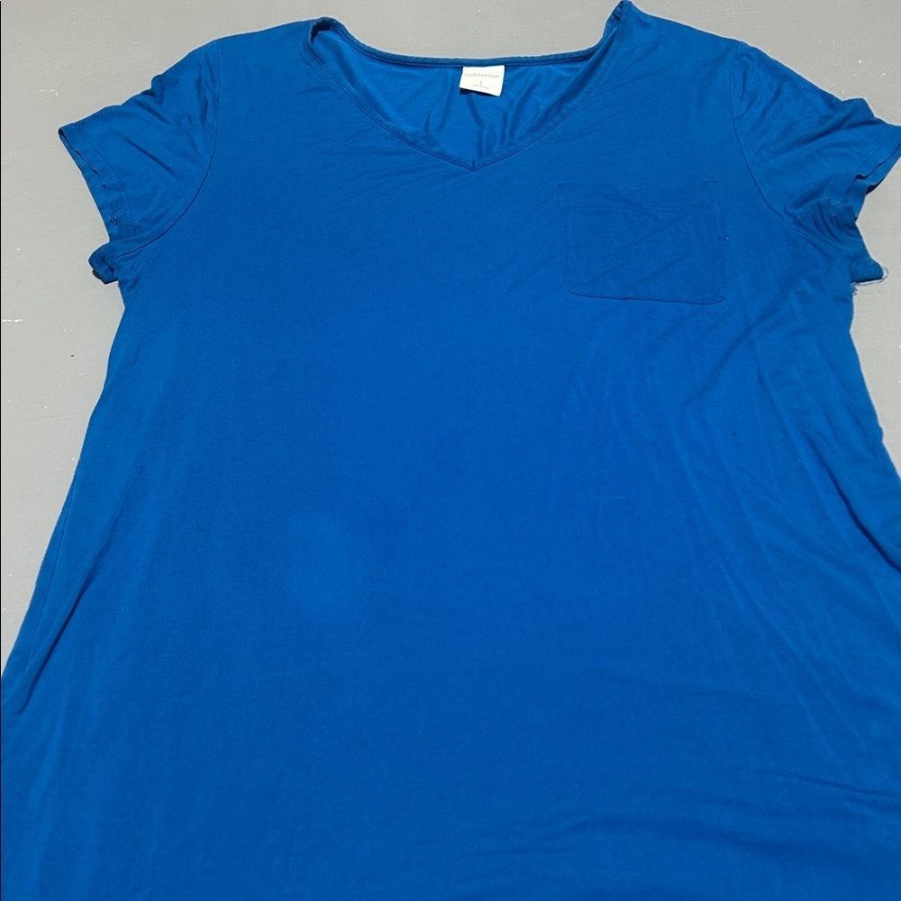 Soma Blue Cozy and Stretchy Shirt (Women’s Large) - Picture 3 of 8